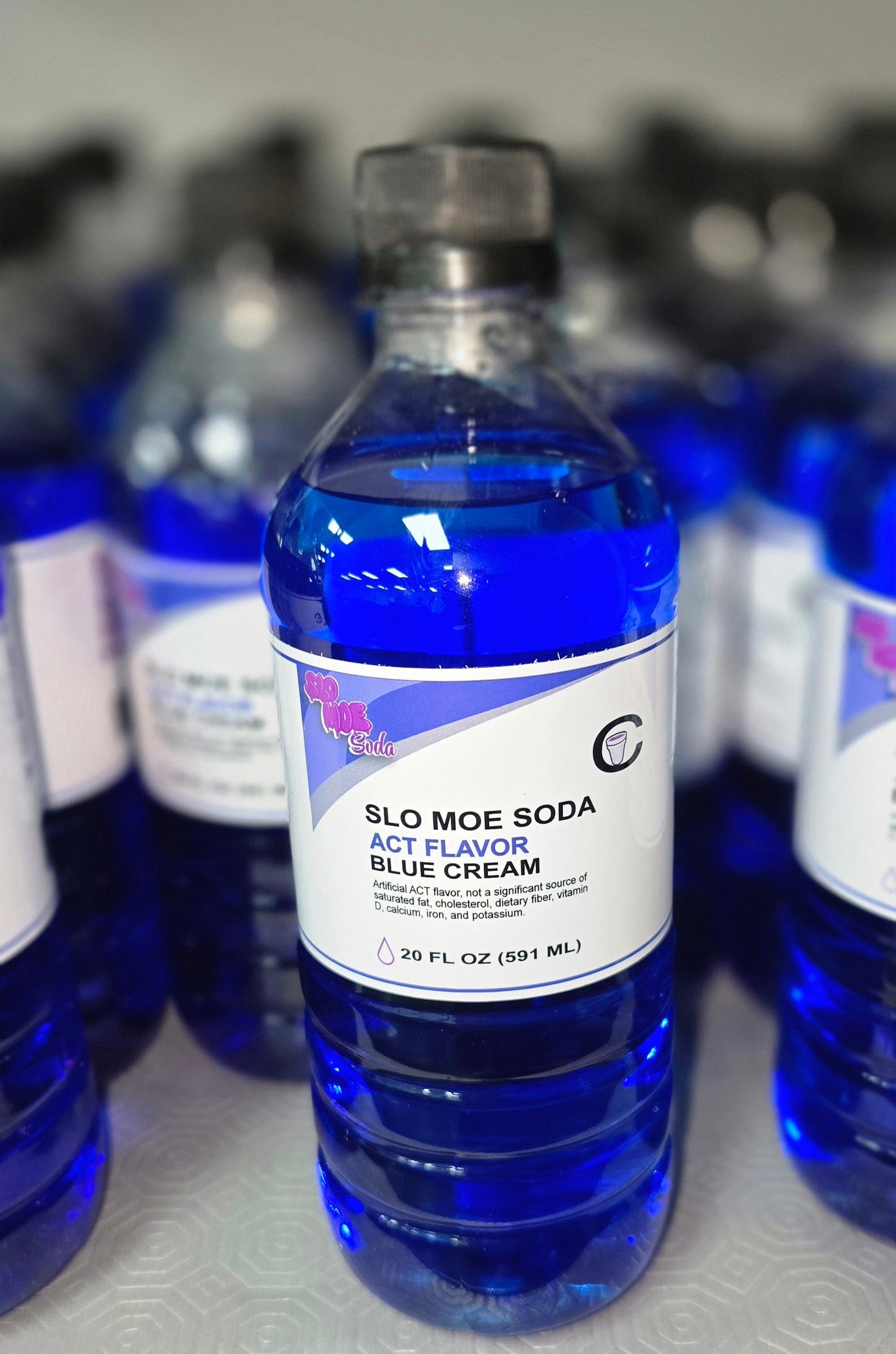 Blue Cream w/ ACT Flavor Soda