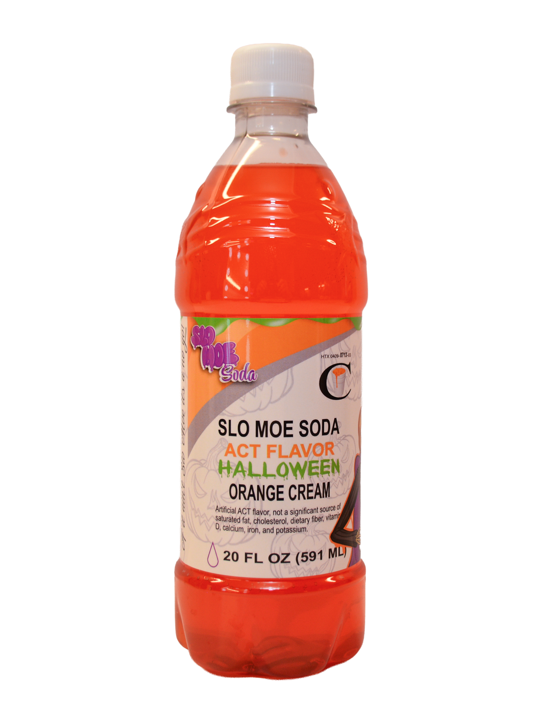 Orange Cream w/ ACT Flavor Halloween Edition Soda 6 Pack