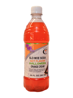 Orange Cream w/ ACT Flavor Halloween Edition Soda 6 Pack