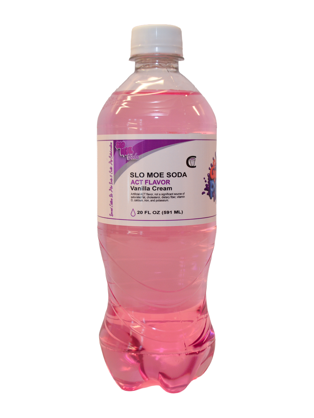 Vanilla Cream Soda w/ACT Flavor Exotic Pop Collab - Slo Moe Sodas