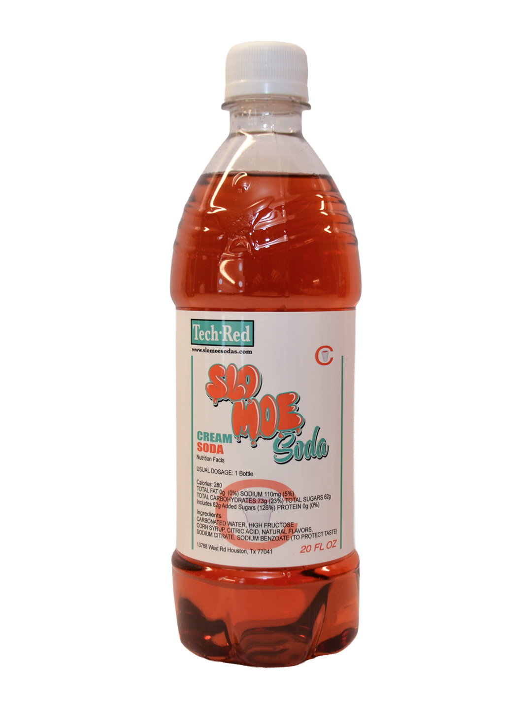 Cream w/ Tech Red Flavor Soda 6 pack