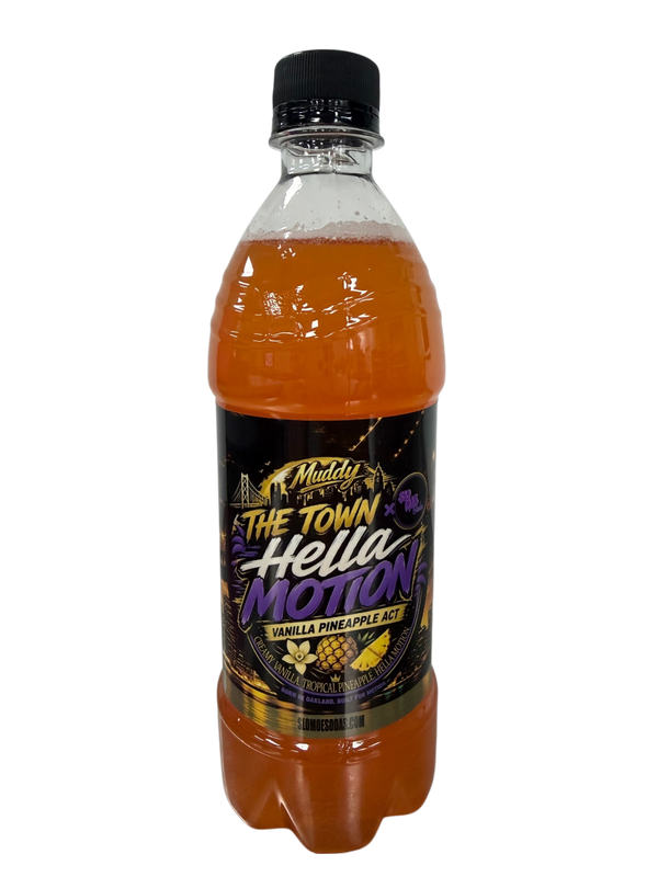 Hella Motion Creamy Vanilla Pineapple w/ ACT Flavor Soda - The Town Collab 6 Pack
