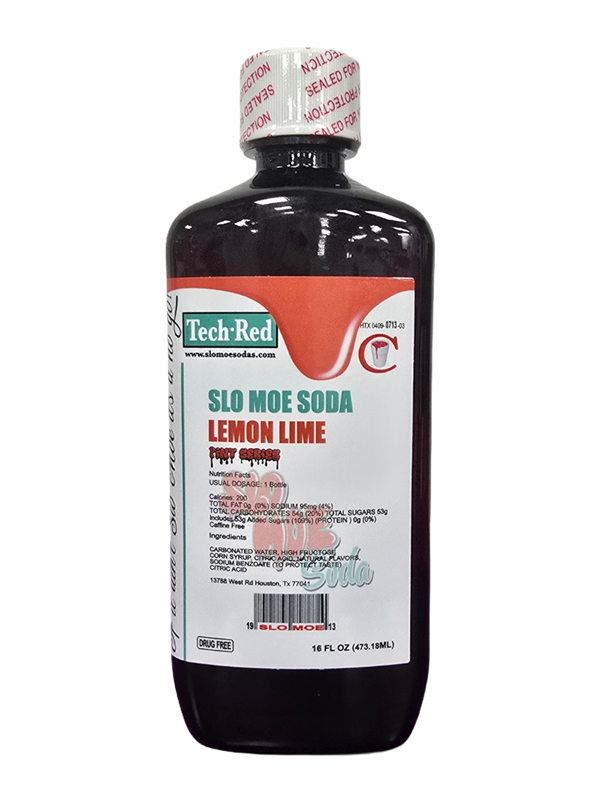 Lemon Lime w/ Tech Red Flavor Soda - 16oz Pint Series