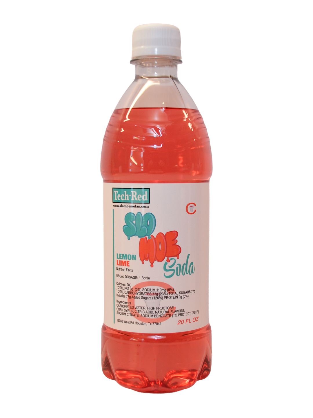 Lemon Lime w/ Tech Red Flavor Soda 6 Pack