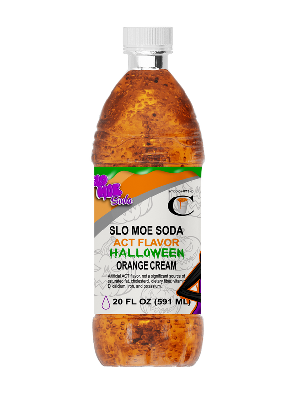 Orange Cream w/ ACT Flavor Halloween Edition Soda