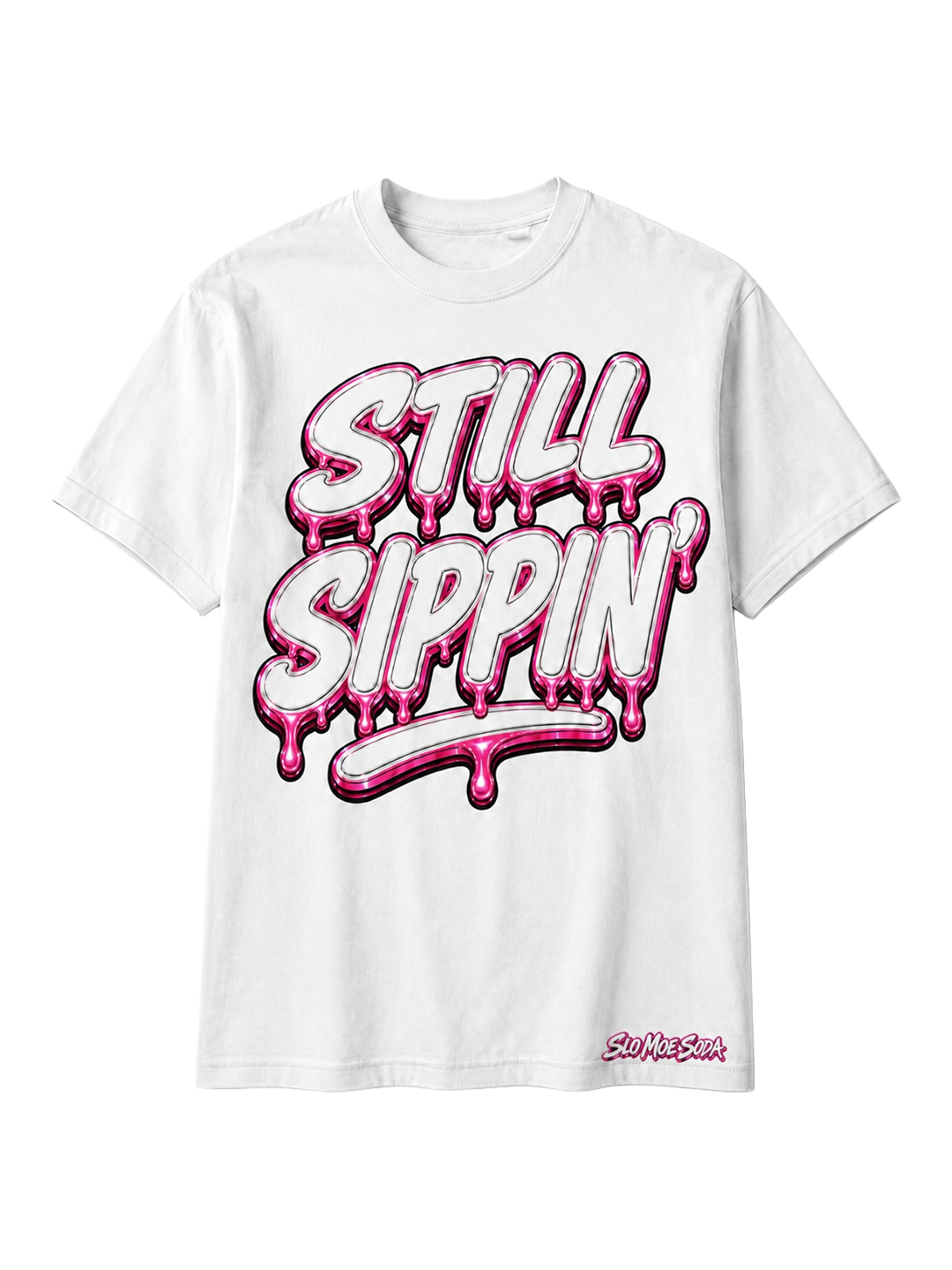 Still Sippin' Tee - Pink