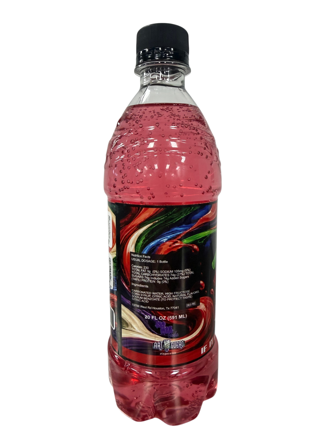 Cup Candy Vanilla Cream w/ Tech Red Flavor Soda 6 Pack